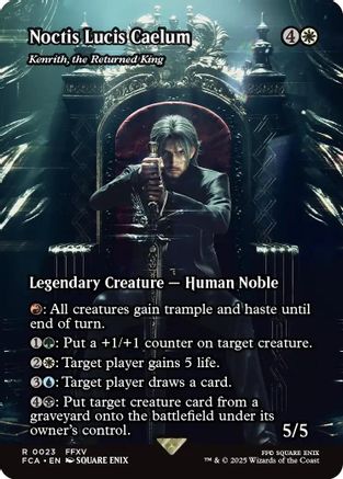 Noctis Lucis Caelum - Kenrith, the Returned King (Showcase) (FCA-023) - FINAL FANTASY: Through the Ages Foil - for just $7.29! 