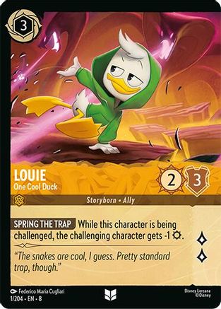 Louie - One Cool Duck (Foil) (1/204) - Reign of Jafar Cold Foil - for just $0.36! 