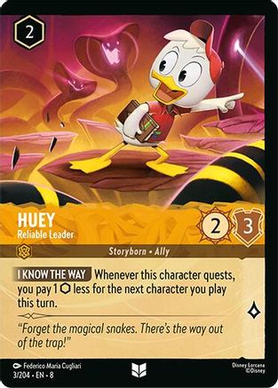 Huey - Reliable Leader (Foil) (3/204) - Reign of Jafar Cold Foil - for just $0.60! 