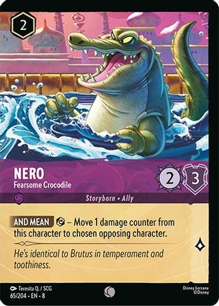 Nero - Fearsome Crocodile (Foil) (65/204) - Reign of Jafar Cold Foil - for just $0.09! 
