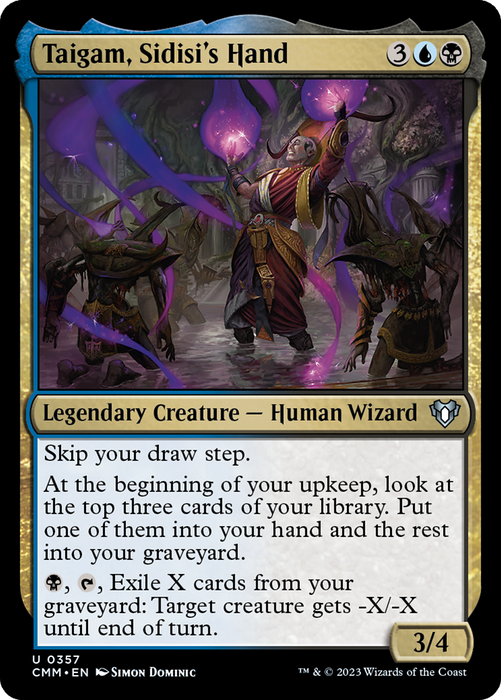 Taigam, Sidisi's Hand (CMM-357) - Commander Masters - for just $0.03! 