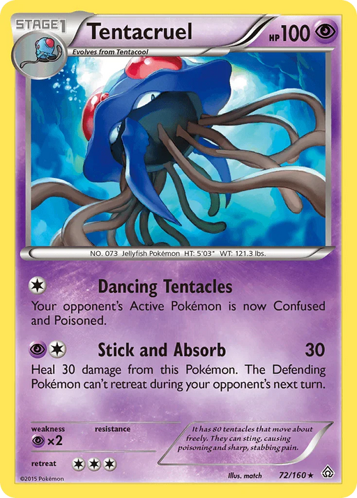 Tentacruel (72/160) [XY: Primal Clash] - for just $0.25! 
