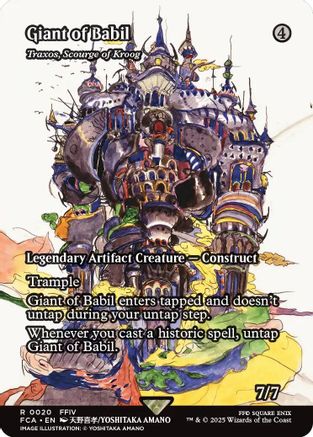 Giant of Babil - Traxos, Scourge of Kroog (Showcase) (FCA-020) - FINAL FANTASY: Through the Ages Foil - for just $2.87! 