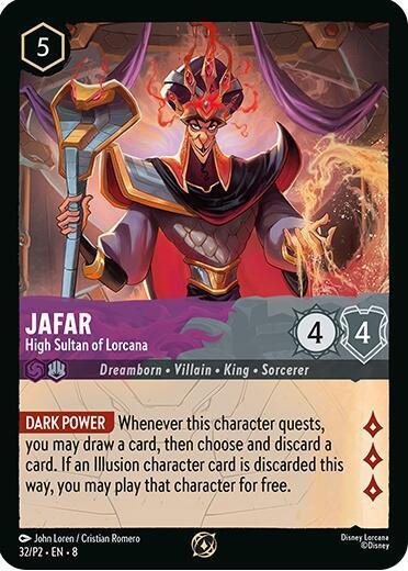 Jafar - High Sultan of Lorcana (Store Champion Participant) (32/P2) [Promo Cards] - for just $0.25! 