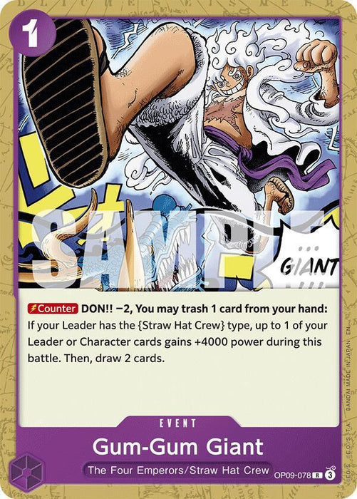 Gum-Gum Giant (Reprint) [Starter Deck: Purple/Black Monkey.D.Luffy] - for just $0.10! 