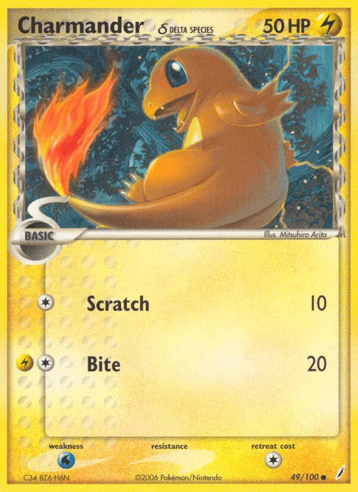 Charmander (49/100) (Delta Species) [EX: Crystal Guardians] - for just $2.60! 