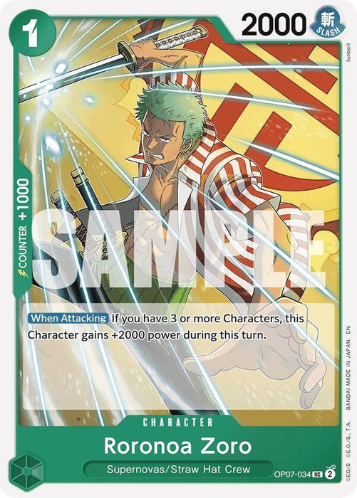 Roronoa Zoro (Reprint) [Starter Deck: GREEN Jewelry Bonney] - for just $0.10! 