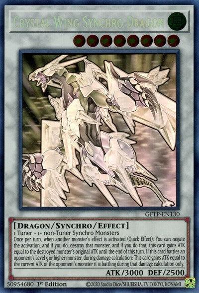 Crystal Wing Synchro Dragon [GFTP-EN130] Ghost Rare - for just $41.65! 
