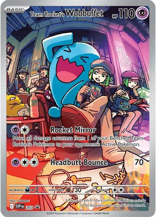 Team Rocket's Wobbuffet (203) [Scarlet & Violet: Black Star Promos] - for just $3.15! 