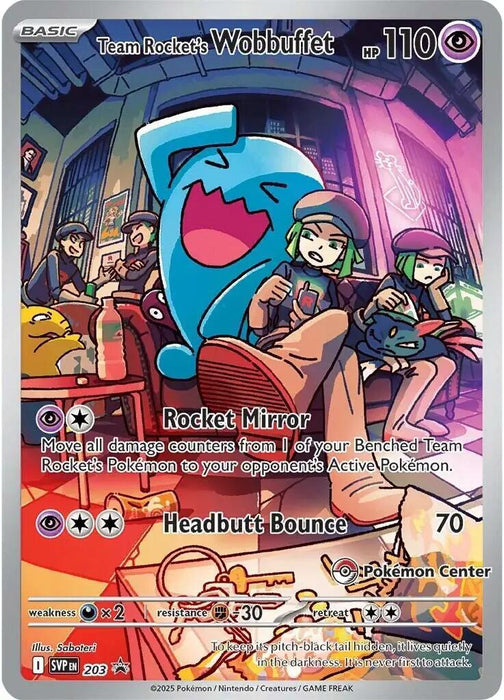 Team Rocket's Wobbuffet (203) (Pokemon Center Exclusive) [Scarlet & Violet: Black Star Promos] - for just $112.65! 