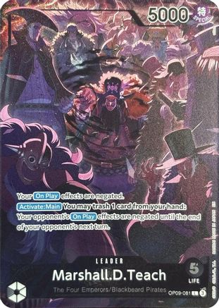 Marshall.D.Teach (English Version 2nd Anniversary Set) (OP09-081) - One Piece Promotion Cards Foil - for just $46.80! 