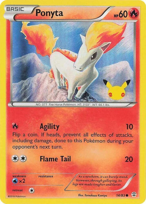 Ponyta (014/083) (UK Exclusive Promo) [Miscellaneous Cards] - for just $48! 
