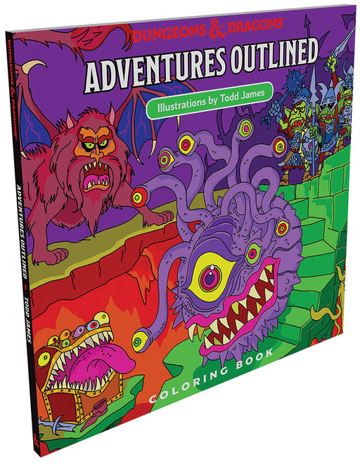 Dungeons & Dragons - Adventures Outlined Coloring Book - for just $16.95! 