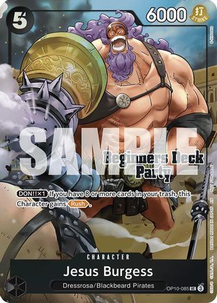 Jesus Burgess (Beginners Deck Party [ST-23] - [ST-28] Winner Pack) (OP10-085) - One Piece Promotion Cards Foil - for just $11.93! 