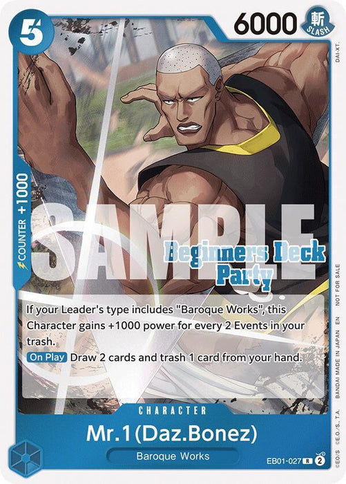 Mr. 1 (Daz.Bonez) (ST-23 - ST-28 Beginners Deck Party) [Participation] [One Piece Promotion Cards] - for just $0.20! 