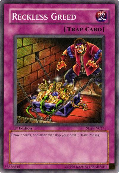 Reckless Greed [SD2-EN027] Common - for just $0.10! 