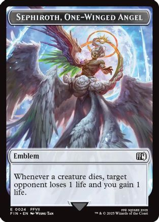 Emblem - Sephiroth, One-Winged Angel // Robot Warrior Double-Sided Token (FIN-24 // 12) - FINAL FANTASY - for just $1.35! 