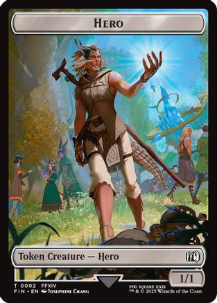 Hero (0002) // Copy (0001) Double-Sided Token (FIN-2 // 1) - FINAL FANTASY Foil - for just $0.07! 