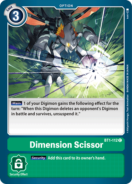 Dimension Scissor [BT1-112] [Release Special Booster Ver.1.0] - Just $0.09! Shop now at Retro Gaming of Denver