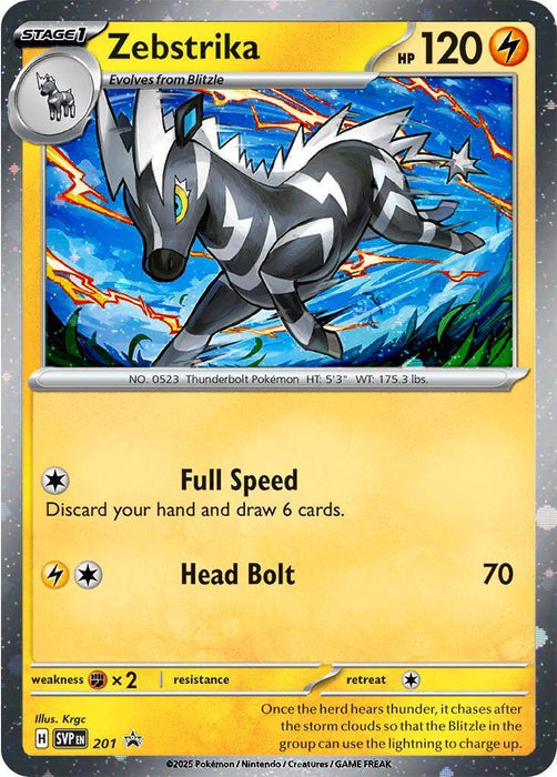 Zebstrika (201) (Cosmos Holo) [Scarlet & Violet: Black Star Promos] - for just $0.20! 