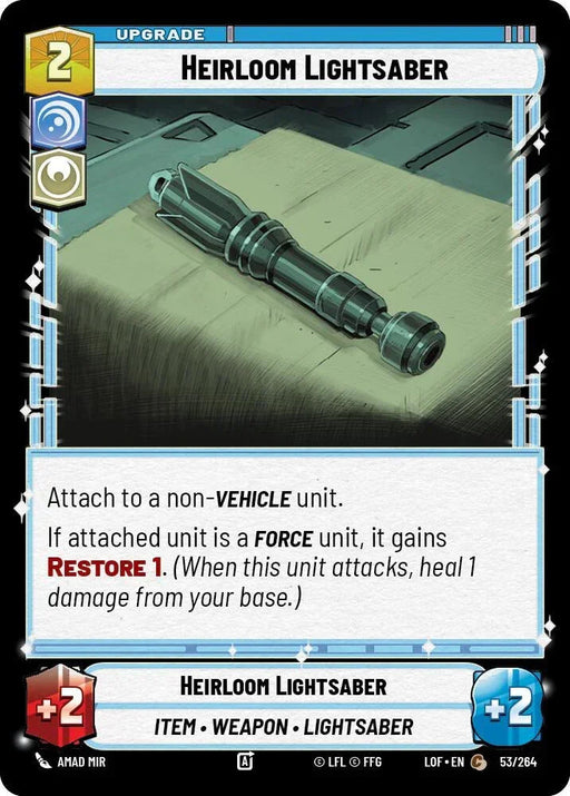 Heirloom Lightsaber (53/264) (53/264) [Legends of the Force] - for just $0.10! 