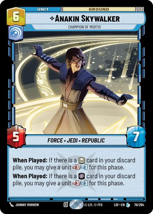 Anakin Skywalker - Champion of Mortis (70/264) (70/264) [Legends of the Force] - for just $5.40! 
