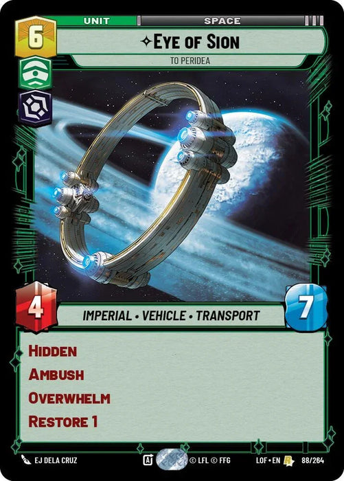 Eye of Sion - To Peridea (88/264) (88/264) [Legends of the Force] - for just $0.15! 