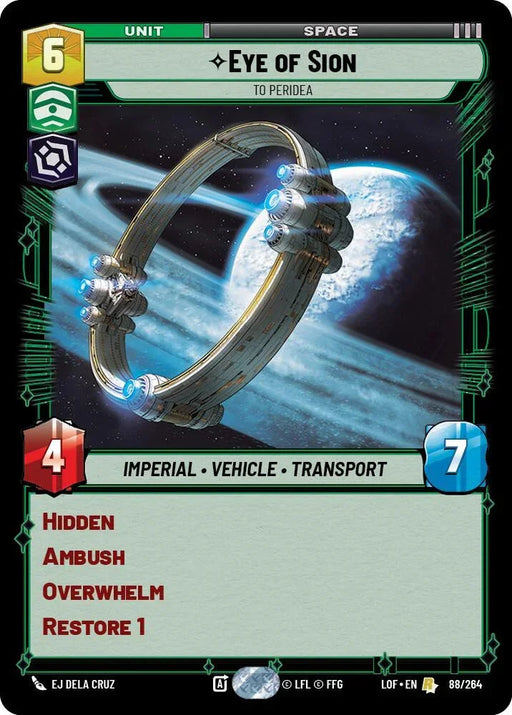 Eye of Sion - To Peridea (88/264) (88/264) [Legends of the Force] - for just $0.15! 