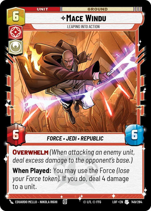 Mace Windu - Leaping into [strong]Action (149/264) (149/264) [Legends of the Force] - for just $0.10! 
