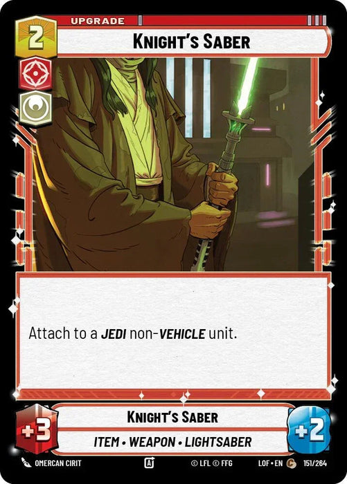 Knight's Saber (151/264) (151/264) [Legends of the Force] - for just $0.10! 