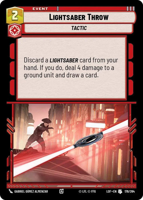 Lightsaber Throw (176/264) (176/264) [Legends of the Force] - for just $0.10! 