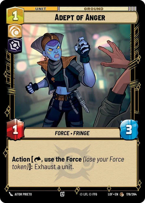 Adept of Anger (178/264) (178/264) [Legends of the Force] - for just $0.10! 