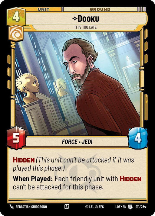 Dooku - It Is Too Late (211/264) (211/264) [Legends of the Force] - for just $0.10! 