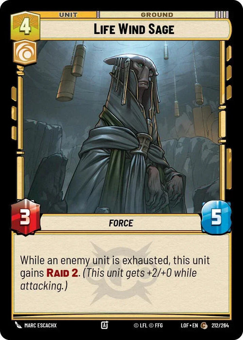 Life Wind Sage (212/264) (212/264) [Legends of the Force] - for just $0.10! 