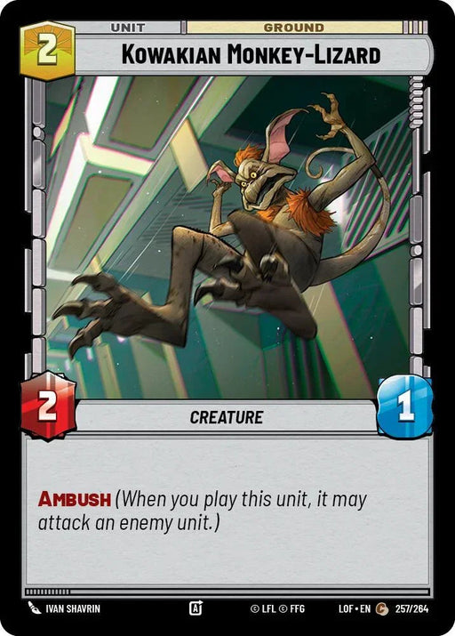 Kowakian Monkey-Lizard (257/264) (257/264) [Legends of the Force] - for just $0.10! 