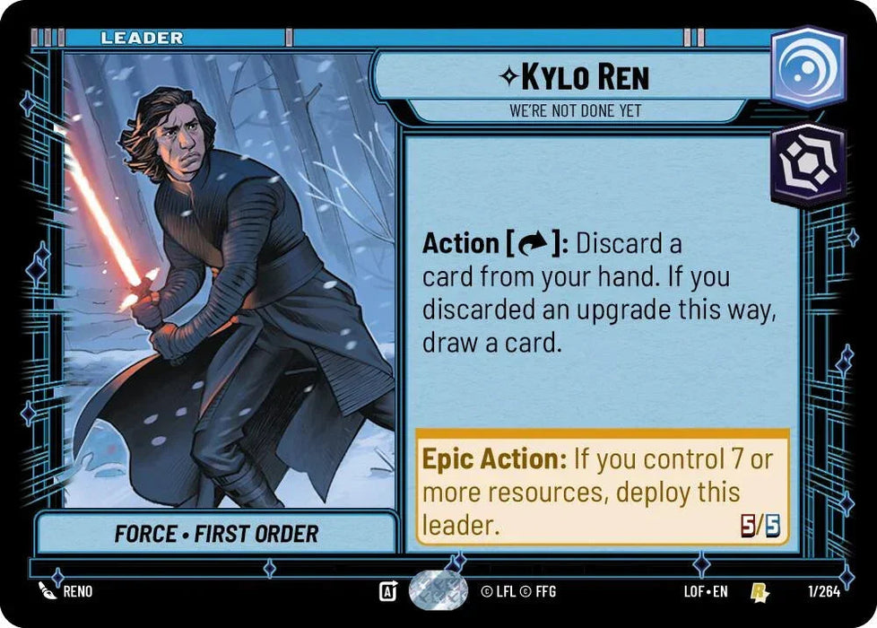 Kylo Ren - We're Not Done Yet (001/264) (001/264) [Legends of the Force] - for just $0.10! 