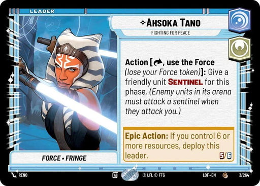 Ahsoka Tano - Fighting For Peace (003/264) (003/264) [Legends of the Force] - for just $0.10! 