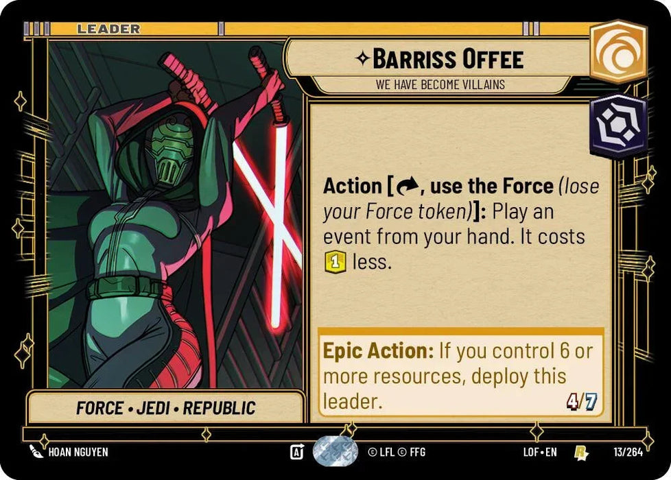 Barriss Offee - We Have Become Villains (013/264) (013/264) [Legends of the Force] - for just $0.10! 