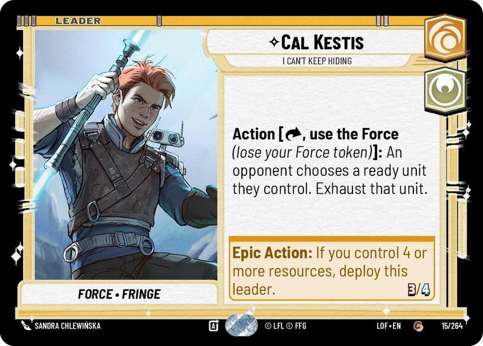 Cal Kestis - I Can't Keep Hiding (015/264) (015/264) [Legends of the Force] - for just $0.10! 