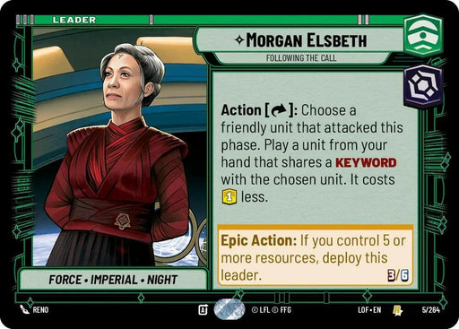 Morgan Elsbeth - Following the Call (005/264) (005/264) [Legends of the Force] - for just $0.10! 