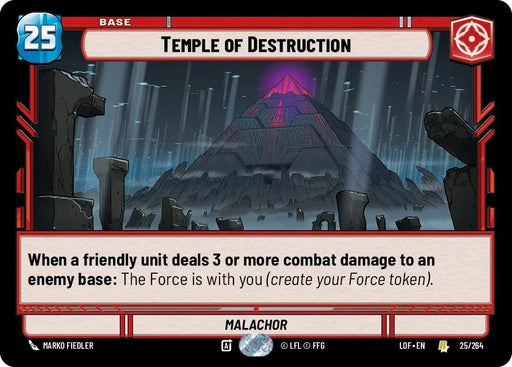 Temple of Destruction (025/264) (025/264) [Legends of the Force] - for just $0.10! 