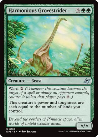 Harmonious Grovestrider (EOE-189) - Edge of Eternities Foil - for just $0.03! 