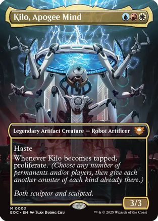 Kilo, Apogee Mind (Borderless) (EOC-003) - Commander: Edge of Eternities Foil - for just $0.13! 