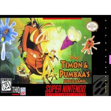 Timon and Pumbaa Jungle Games (Super Nintendo) - Premium Video Games - Just $0! Shop now at Retro Gaming of Denver