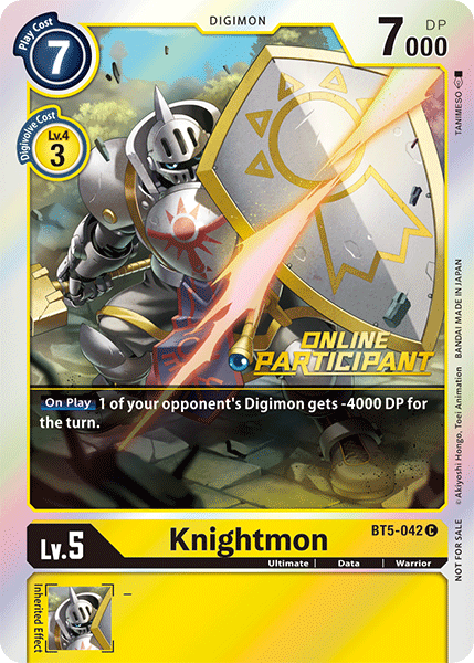 Knightmon [BT5-042] (Online Participant) [Battle of Omni Promos] - Just $0.09! Shop now at Retro Gaming of Denver