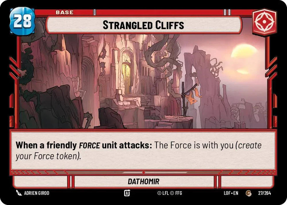 Strangled Cliffs // Shield (027/264 // T02/T03) (027/264 // T02/T03) [Legends of the Force] - for just $0.10! 
