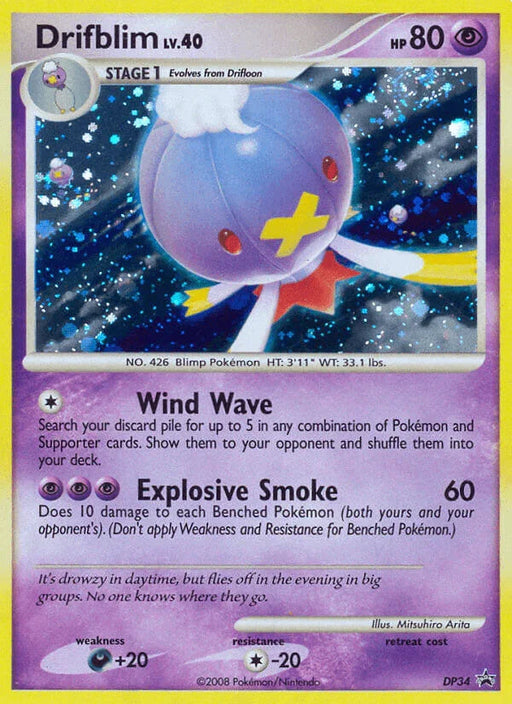Drifblim (DP34) [Diamond & Pearl: Black Star Promos] - for just $5.20! 