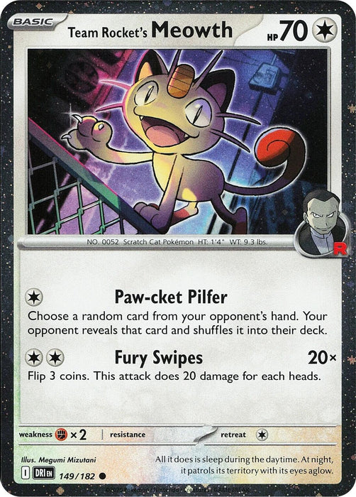 Team Rocket's Meowth (149/182) (Cosmos Holo) [Miscellaneous Cards] - for just $0.70! 