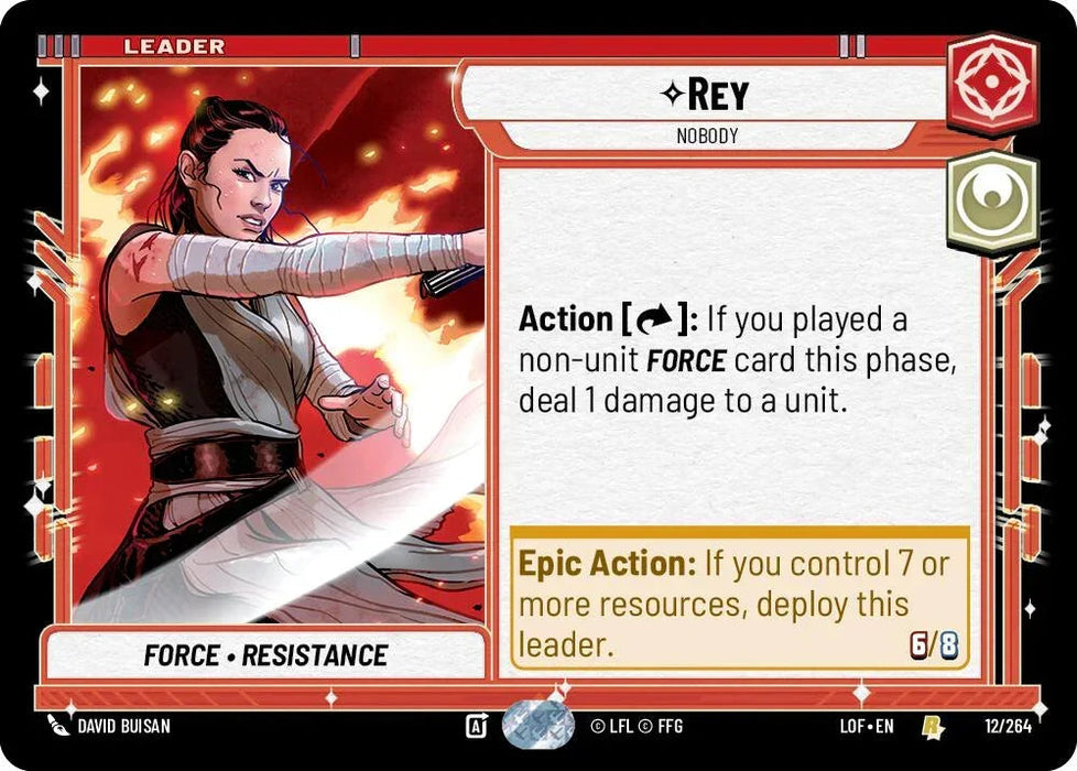 Rey (012/264) - Nobody (012/264) [Legends of the Force] - for just $0.10! 