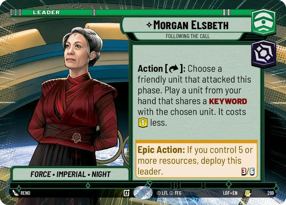 Morgan Elsbeth (269) - Following the Call (Hyperspace) (269) [Legends of the Force] - for just $0.10! 